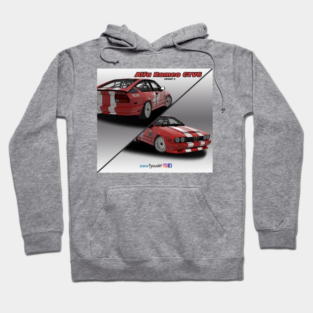 Alfa Romeo GTV6 Group 2 82 Hoodie by PjesusArt